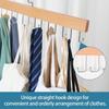 Tie Hanger, Space Saving Bra, Tank Top, Belt Storage Rack, 14 Foldable Hooks, Suitable for Closet Organizers and Storage