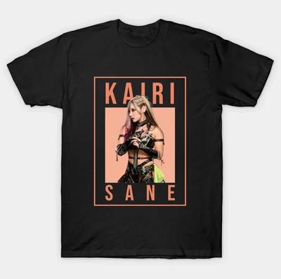 Camiseta Negra WWE Kairi Sane, Superestrella de la Lucha Libre