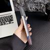 Slim Smooth-touch Frameless Carbon Fiber Texture Case For IPhone 17Pro Max Air 16E 15 14 13 12 Plus Water Ripple Anti-Drop Cover