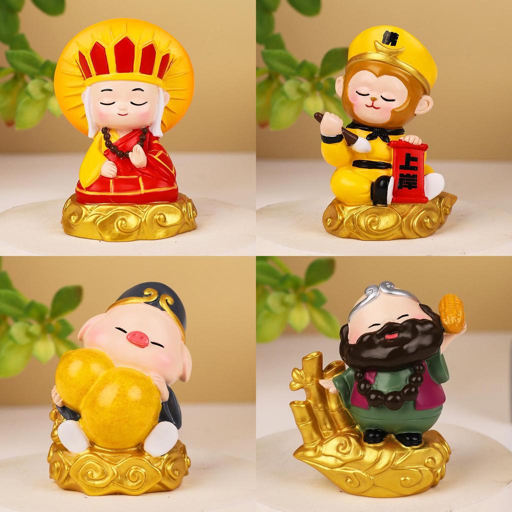 Journey To The West Sun Wukong Resin Home Decor Figurine With Prosperity Symbols For Gift Giving