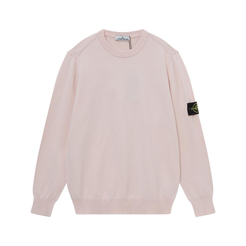 Трансграничный высококачественный круглый вырез осенне-зимний вязаный пуловер NewSTONE Medium розовый