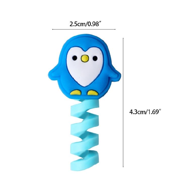 2 Stück USB-Datenkabel-Schutz Cartoon-Tier Ladekabel-Hülle Für USB-Laden
