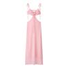 Sunshine Island Romantic Pure Desire Atmosphere Beautiful Seaside Vacation Wear Hollow Design Sexy Backless Dress