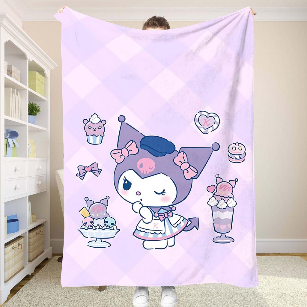 Double Bed Blankets and Throws K-Kuromis Fluffy Soft Blankets for Decorative Sofa Blanket Summer Comforter Bedspread on the Bed