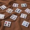 4 Pezzi/Set Spille Magnetiche Opache Color Macaron per Hijab Spilla Magnetica Sciarpa Scialle Bottone Magnetico Forte Accessori per Abbigliamento