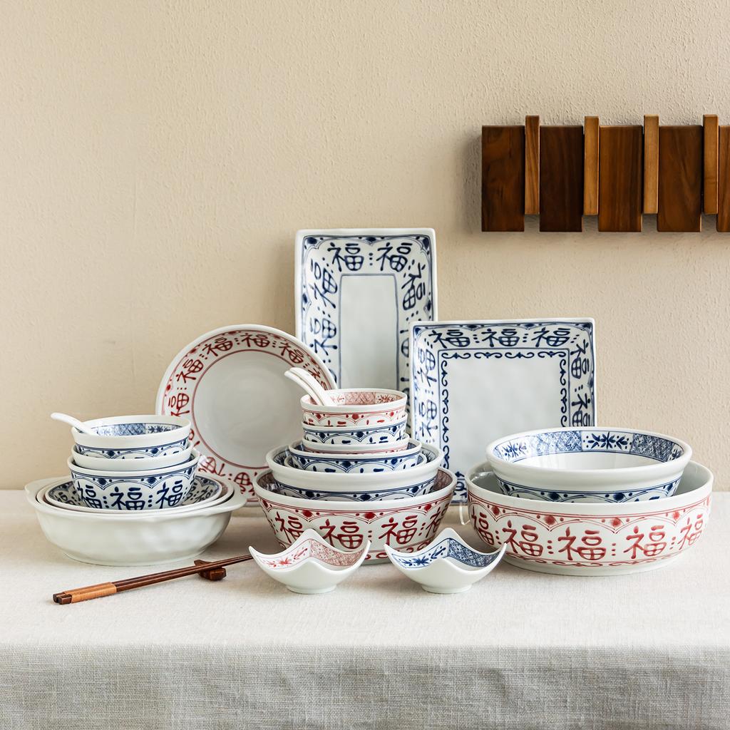 Rectangular Plate Ceramic Plate Household Chinese 2025 Tableware Commercial Sushi Special Plate