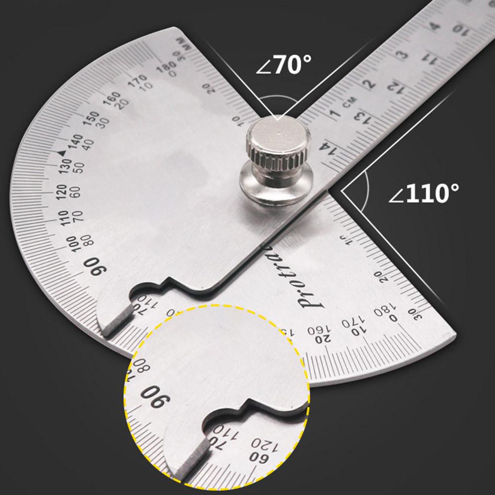Buy Angle Ruler Gauge Stainless Steel Angle Gauge 180 Degree Semicircle