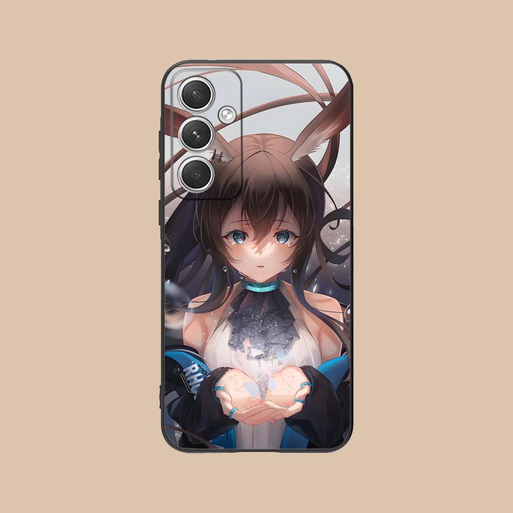 Arknights Amiya Mobile Phone Case for Samsung Galaxy S25 S24 S23 S22 S21 S20 Note20 Plus FE Ultra Colour Protective Luxury Cover