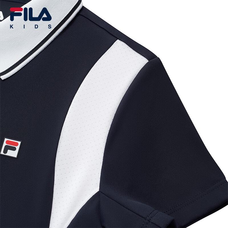 FILA Boys' Short Sleeve Knit Polo Shirt