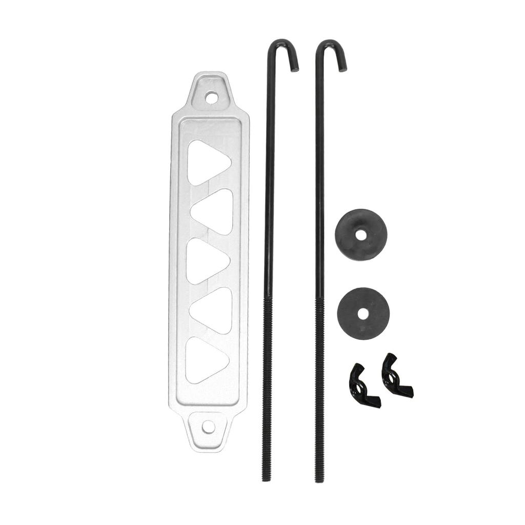 Battery Tie Down Mount Bracket Aluminum Alloy Battery Hold Down Holder Kit with 10in J Bolts for 21 21R 22F 22HF 22R