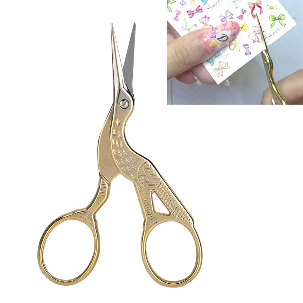 Stainless Steel Vintage Style Scissors Compact Size Craft Cutting Scissors  Nail art trimming