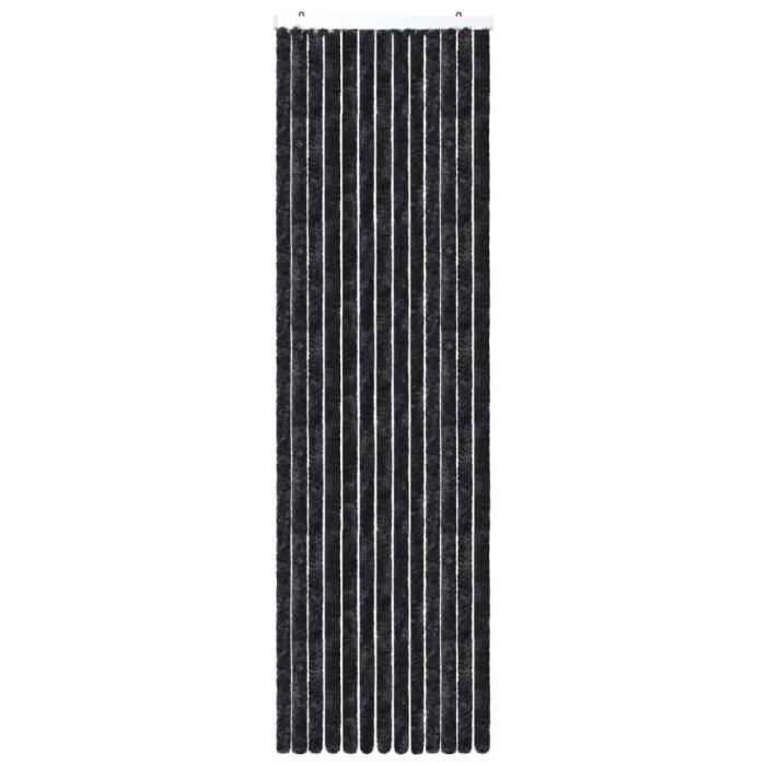 Moustiquaire - VIDAXL - 56x200 cm - Anthracite - Chenille - Amovible