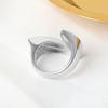 925 Silver Irregular Simple Open Rings For Women Couple Elegant Luxury Jewelry Ladies Accessories Money 925