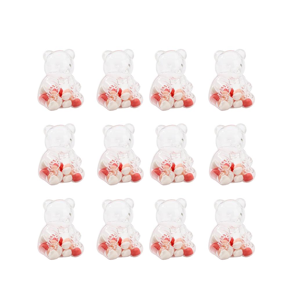 Bear Shaped Candy Box Gift Container For Baby Full Month Celebration Wedding Candy Packaging Decorative Snack Box