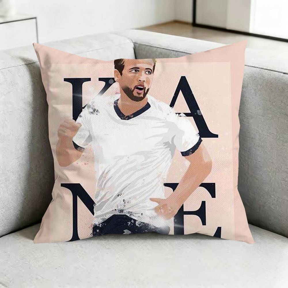 Harry kaneE Football Cartoon Pillow Case Square DoubleSided Sofa Cushion Cover Bedroom Bedside Pillow Gift