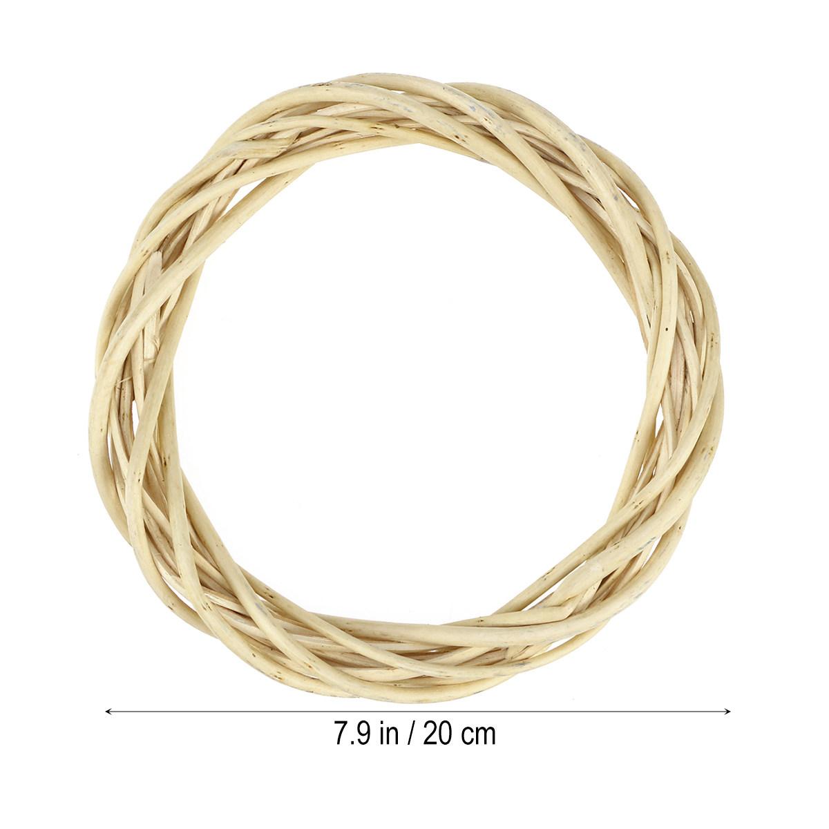 Grapevine Wreath Vine Branch Decorative Wooden Twig Diameter 30cm Rustic Door Wall Hanging Craft Vine Branch Wreath