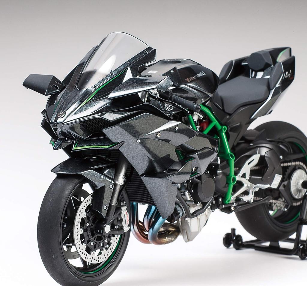Motocykl Tamiya série Kawasaki Ninja H2R plastový model 14131 1/12 č.131