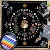 Paño de Altar de Tarot de Franela Cuadrado Almohadilla para Juego de Mesa Almohadilla para Oráculos Astrológicos Cubremesa Alfombrilla para Cartas Mantel para Adivinaciones