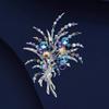 "Starry Sky Brooch, Elegant Crystal Wheat Ear Corsage, Niche Design Sense Brooch.