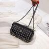 Punk Style Women Bag with Rivet Women Messenger Bags with Chain Shoulder Bag Female Cross Body Purse