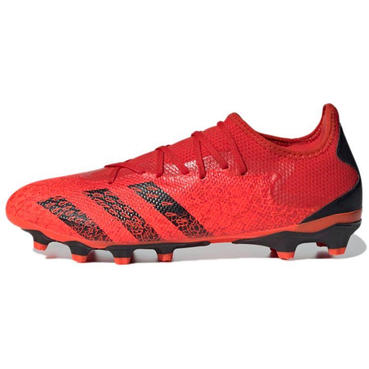 Adidas Predator Freak .3 Round Toe Lace-Up MG (Rubber Short Studs) Non-Slip Breathable Soccer Shoes Men Soccer Shoes Black GZ2824