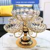 European Style Crystal Glass Multi-tier Fruit Plate