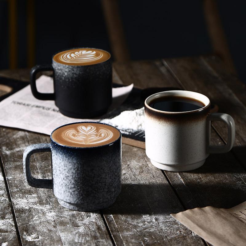 Ceramic Mug Coffee Mug Latte Mug Milk Cup Breakfast Cup Vintage Japanese Tea Cups 300ml