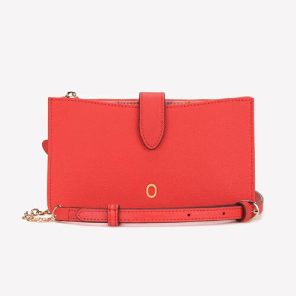 ELÉGANCE Women's Cowhide Leather Wallet/Cell Phone Crossbody Bag BNSW04KR