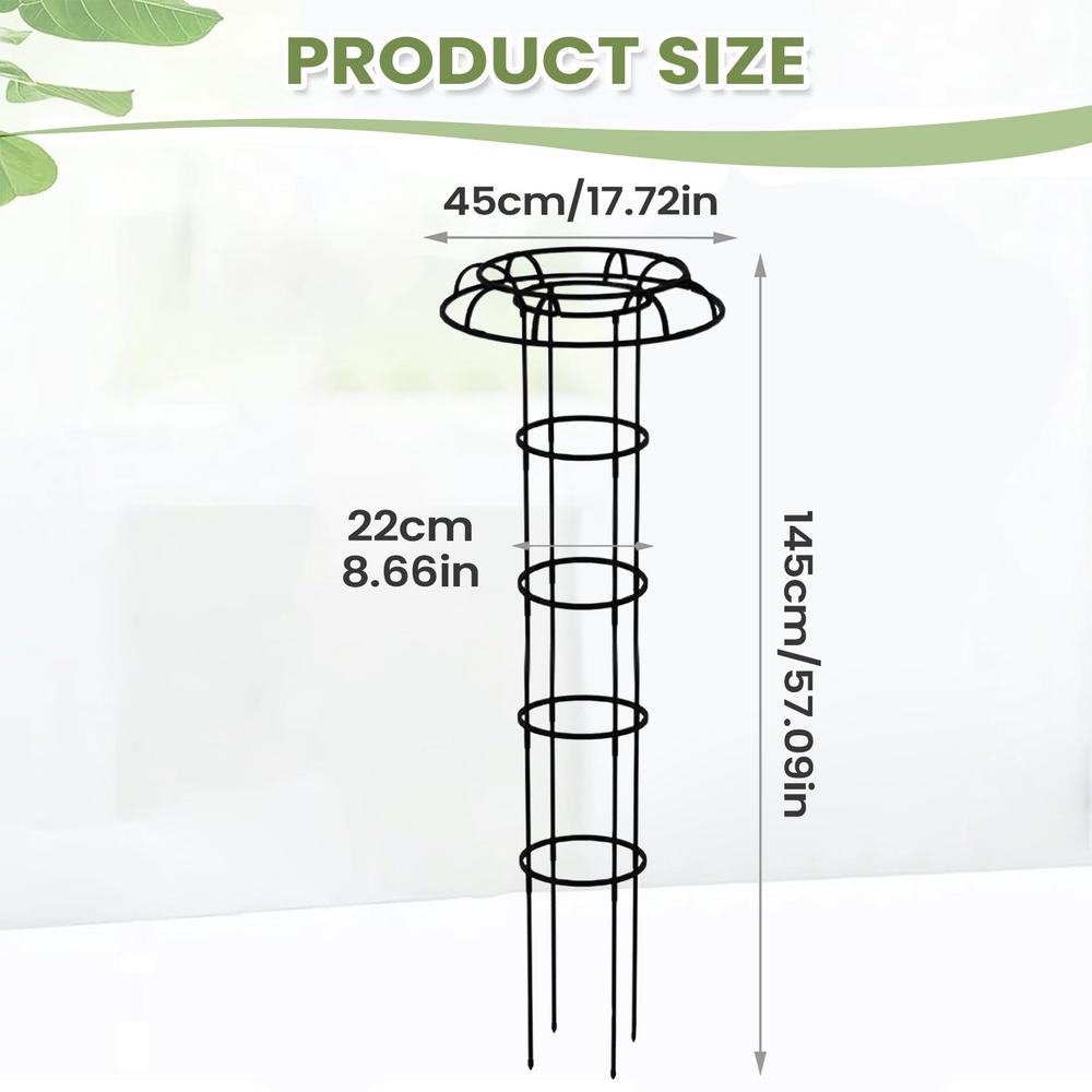Gartengerüst Schirmturm Pflanzengitter für Kletterpflanzen Rankhilfe DIY Klettergerüst Blumentopfstützen