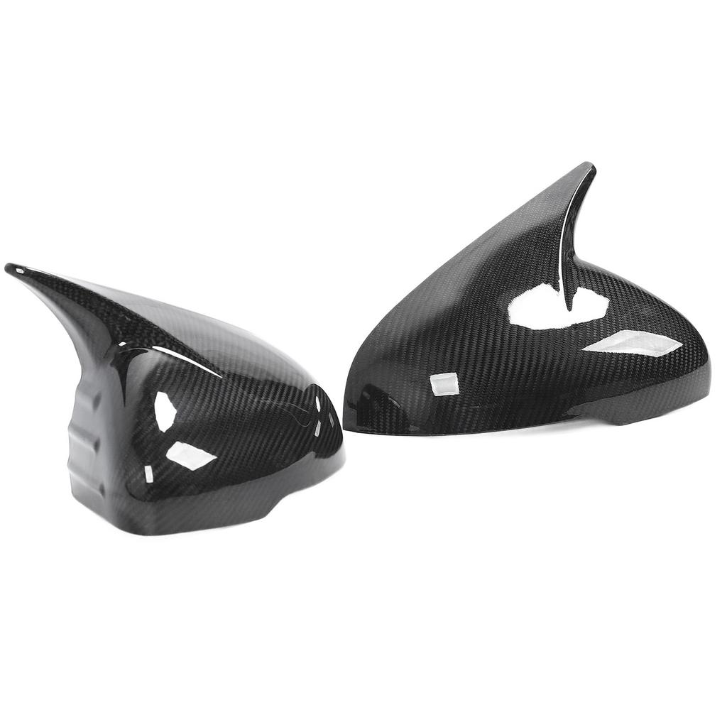 Side Rearview Mirror Cover Carbon Fiber Improved Aerodynamics Door Mirror Cap Trim Replacement for Kia Stinger 2018 To