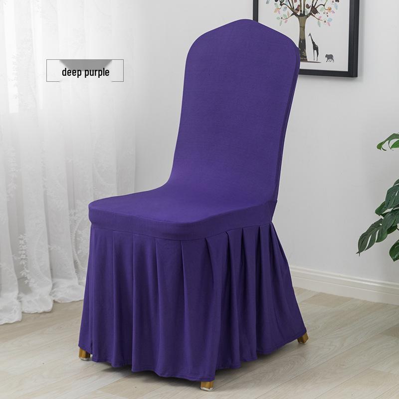 Universeller elastischer plissierter Stuhlhussenrock für Hochzeiten, Bankette, Hotels, Wohnungen und Restaurants.