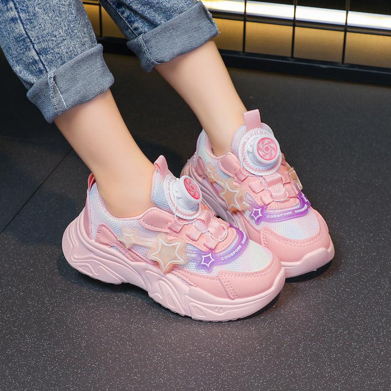 Tennis Shoes Children Trainer Girls Casual Sneakers Mesh Breathable Running Shoes Baby Student Shoes
