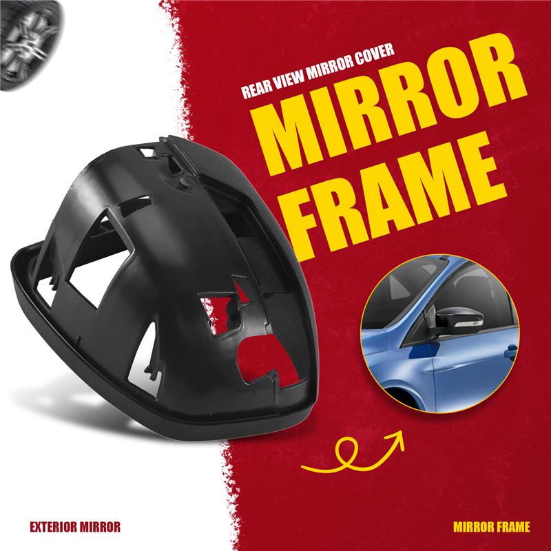 Rear View Mirror Cover Frame Mirror Shell Base Exterior Accessories For Ford Focus 2008-2017-M53K