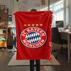 1PC FC Bayern Munich Patterned Flannel Blanket Suitable For All Seasons for Home Decor Warmth and Comfort Gifts Holiday Present