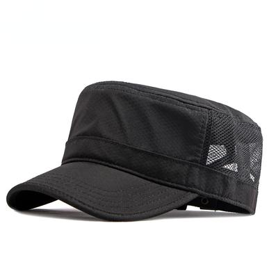 Adjustable Flat Hats Men Summer Sport Snapback Cotton Baseball Cap Women Military Hats Dad Mesh Hat Quick Dry Cap