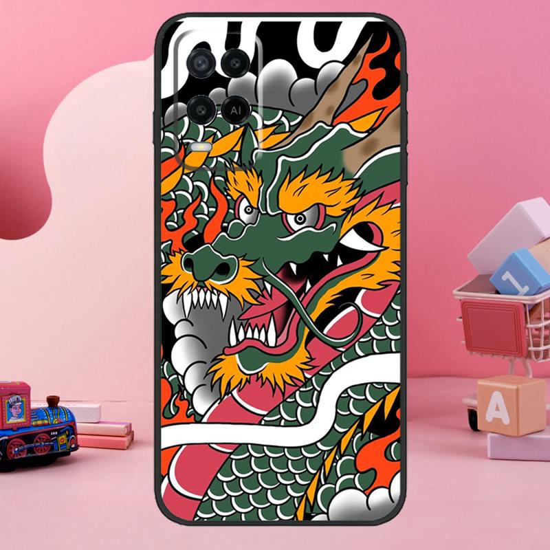 DRAGON TATTOO JAPONAIS Coque Pour Oppo A98 A78 A18 A38 A58 A60 A80 A40 A77 A57 A17 A74 A54 A94 A96 A76 A16 A15 A5 Pro