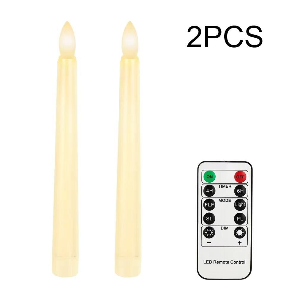 300 hours Lighting Time Flameless LED Candle Warm Light Flickering Flame Table Candle for Holiday Wedding Christmas Home Decor