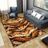 Tigerfell Teppich für Wohnzimmer Schlafzimmer Zuhause Sofadekoration, Kinderspiel Rutschfeste Bodenmatte