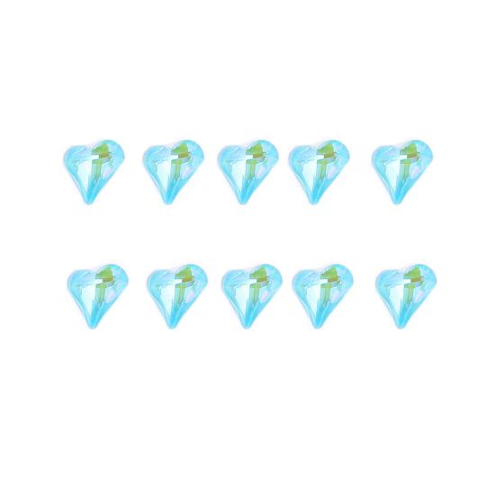 10Pcs Love Rhinestone Jewelry Creative Long Lasting Acrylic Delicate Fluorescent Crooked Rhinestones Nail Ornaments for Girl