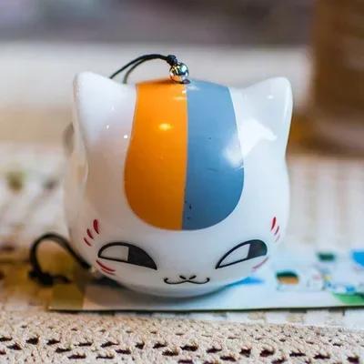 Clear Madara Cat Wind Chime Jellyfish Glass Wind Bells Anime Natsume Yuujinchou Chime Japanses House Decoration Room Accessories