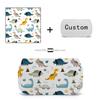 Customizable Double-Layer Flip Pen Bag Full-Width Printed PVC Fabric and Mesh Pencil Case with Zipper Closure for Students