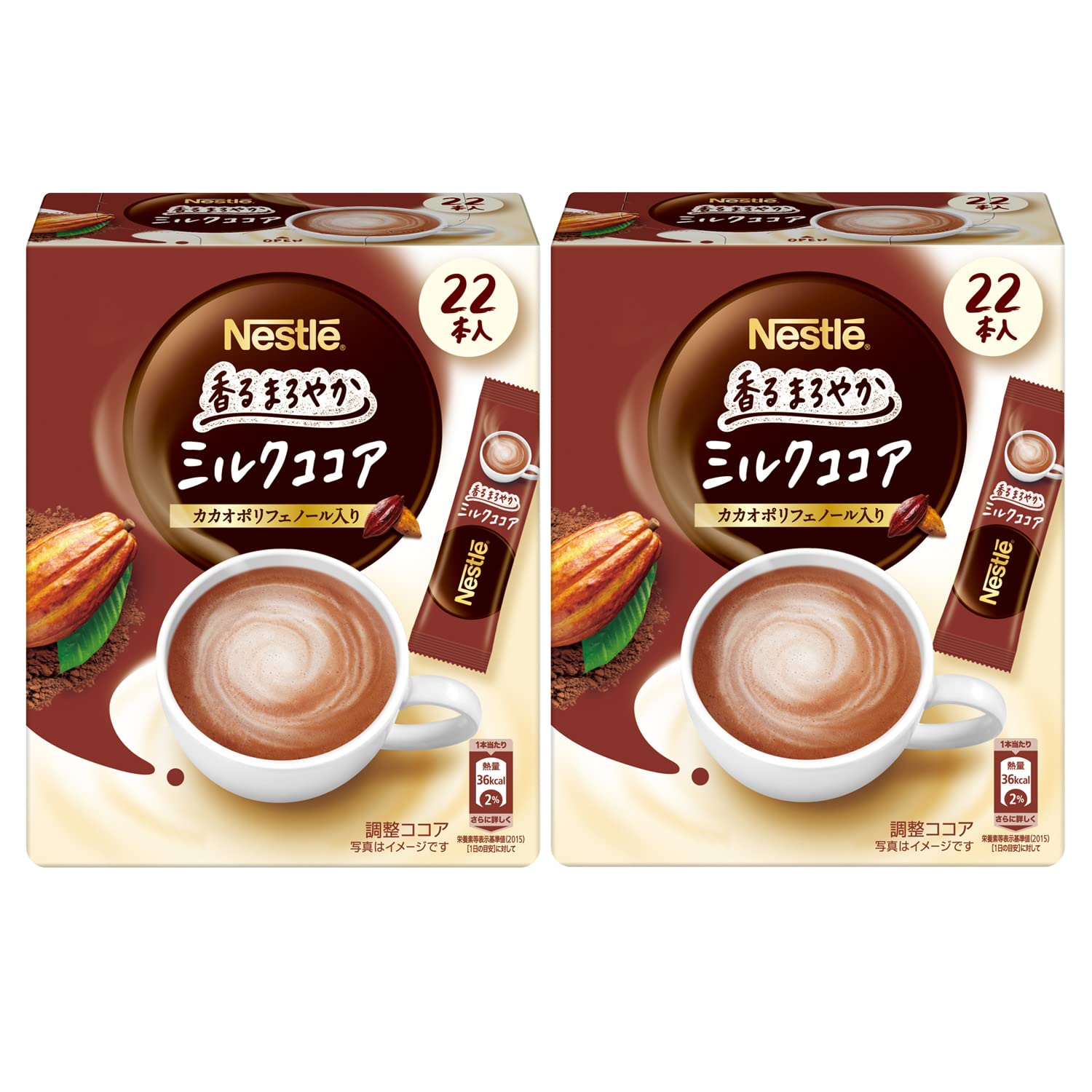 

Nestle Fragrant Mild Milk Cocoa какао-полифенол стик 22 шт. x 2 коробки [Оптовая закупка]