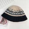 Wool hat Women's autumn and winter thickened warm knitted hat Big head circumference shows small washbasin hat Fashion versatile wool hat