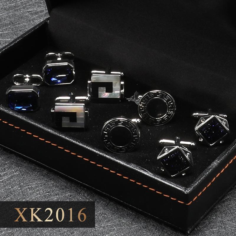 4 пары манжетных гвоздей для французских запонок, Мужские манжетные гвозди для костюмной рубашки, Светлая роскошь, Бизнес, Подарочная коробка.