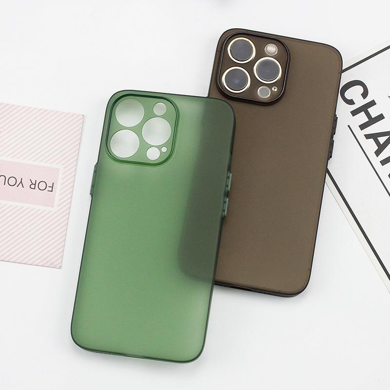 Applicable to iPhone16 ultra-thin matte mobile phone case tpu bare metal feel Apple 17 translucent, sweat-proof and non-yellowing