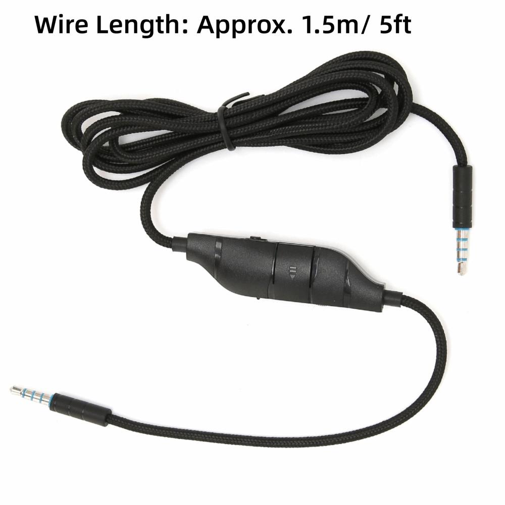 with Volume and Microphone Control Gaming Headset Cable for Logitech G633/G635/G933/G935 Daily Use