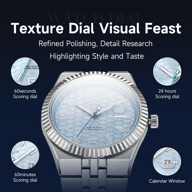 Luxury Men's Waterproof Quartz Watch with Calendar - Land Rover Style