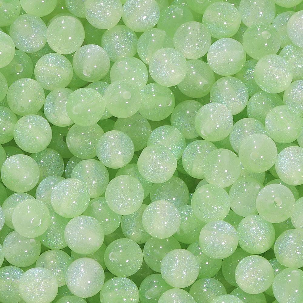 10/20pcs/Lot 10mm Colorful Resin Round Shape Loose Spacer Beads For Jewelry Making DIY Charms Bracelet Necklace Accessories