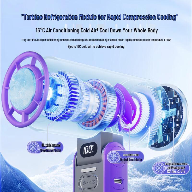 Foldable Refrigeration Handheld Fan F53