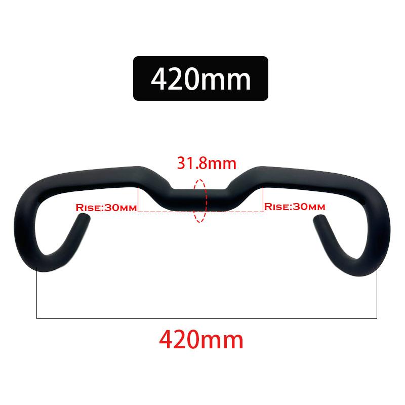 Bicycle handlebar T1000 full carbon fiber lift road handlebar raised 30mm gravel track internal routing design